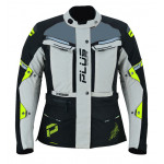 Plus Racing EDGE női motoros túrakabát szürke-neon Plus Racing EDGE női motoros túrakabát szürke-neon